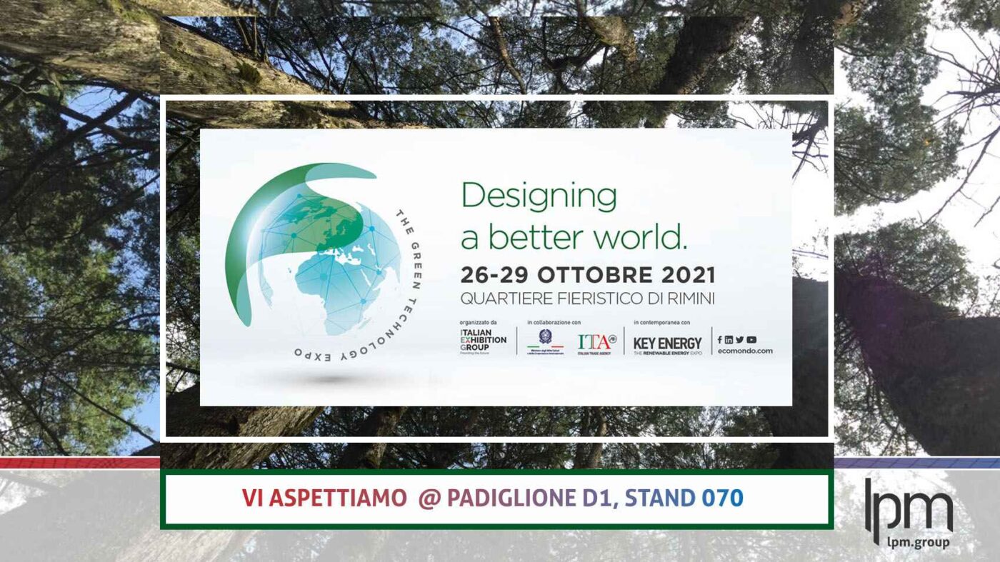 Dal 26 al 29 Ottobre LPM.Group sarà a ECOMONDO 2021