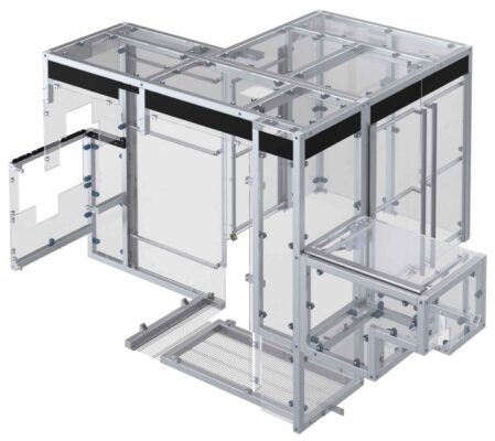 Protezioni bordomacchina su misura e telai modulari