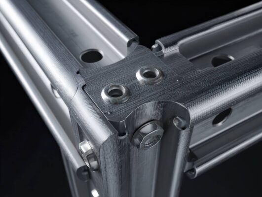 Profili strutturali in alluminio e accessori modulari