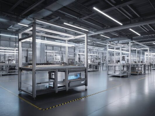 Profili strutturali in alluminio e accessori modulari