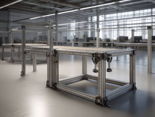 Profili strutturali in alluminio e accessori modulari