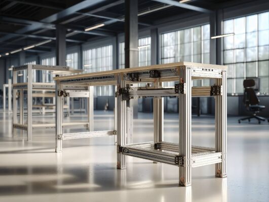 Profili strutturali in alluminio e accessori modulari