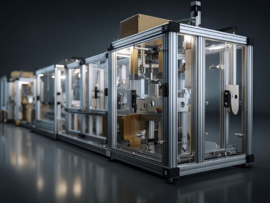 Protezioni bordomacchina su misura e telai modulari