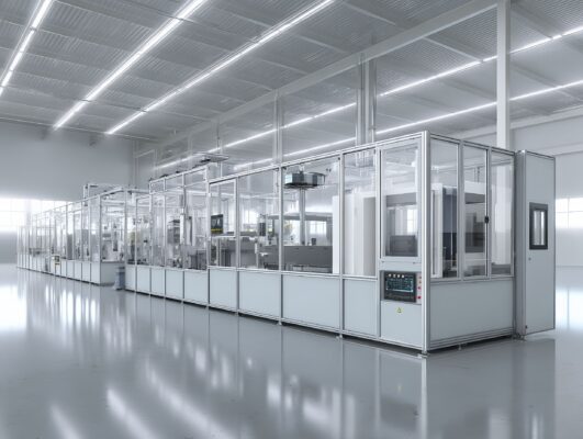 Protezioni perimetrali modulari per sicurezza industriale