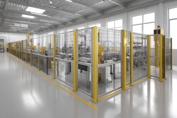 Protezioni perimetrali modulari per sicurezza industriale