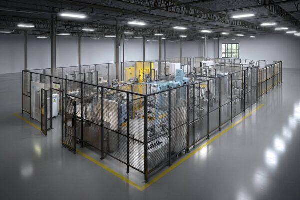 Protezioni perimetrali modulari per sicurezza industriale