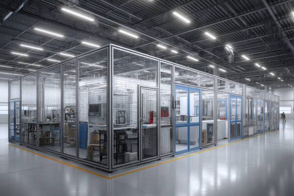 Protezioni perimetrali modulari per sicurezza industriale