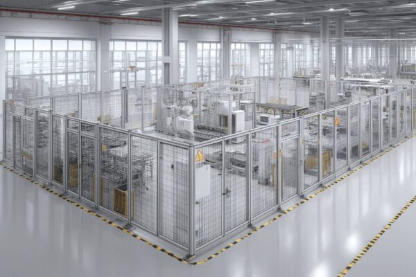 Protezioni perimetrali modulari per sicurezza industriale