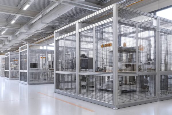 Protezioni perimetrali modulari per sicurezza industriale