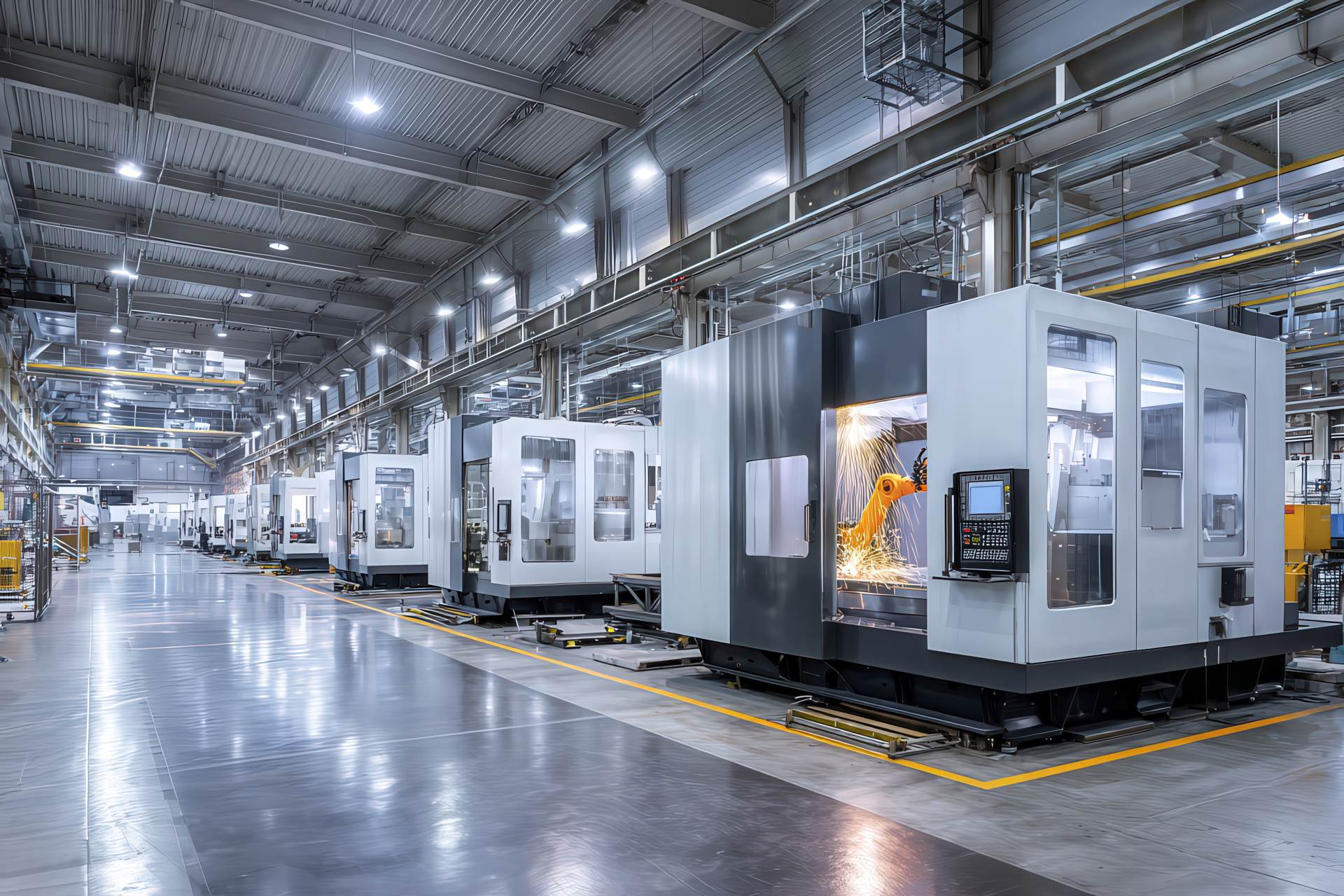 Compartimentazione industriale con pannellature insonorizzanti
