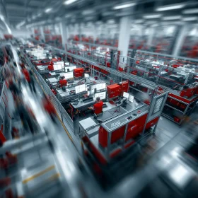 Linea produttiva lean con postazioni ergonomiche in alluminio strutturale LPM GROUP